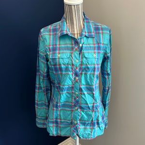 The North Face Women's Plaid Button Down Top - Size
Large
